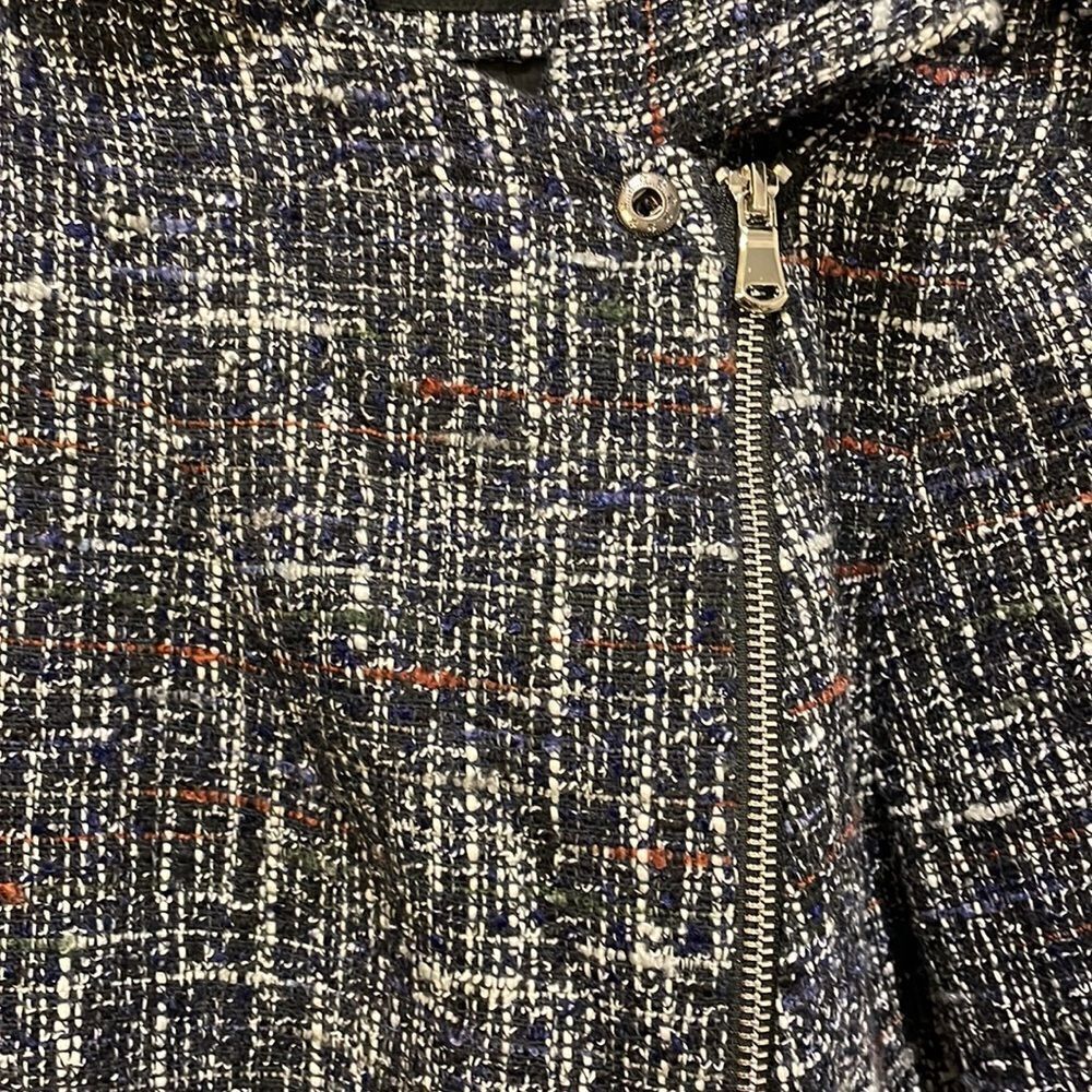 Eloquii woman’s black and white and blue tweed jacket - Picture 3 of 12